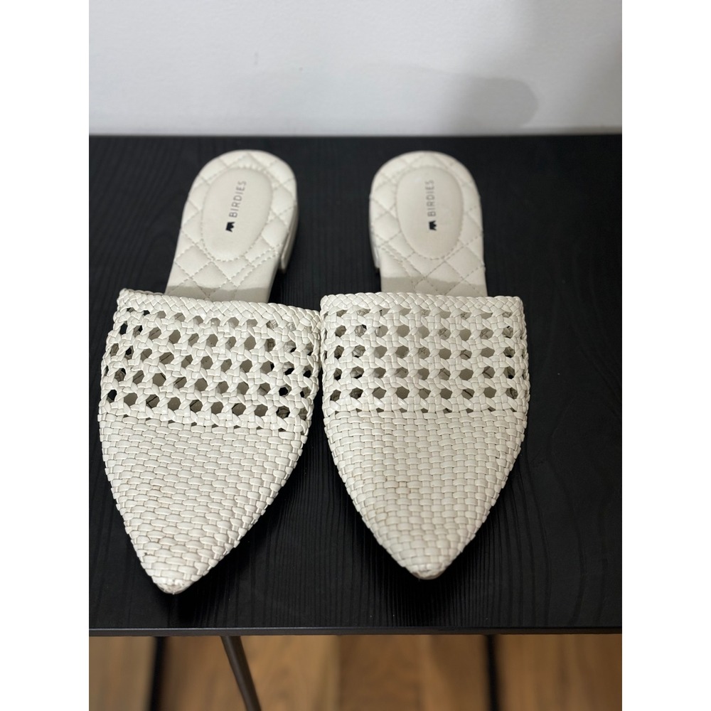Birdies Woven Mules‎ Slides Pointed Toe Comfortable Flats Size 6.5